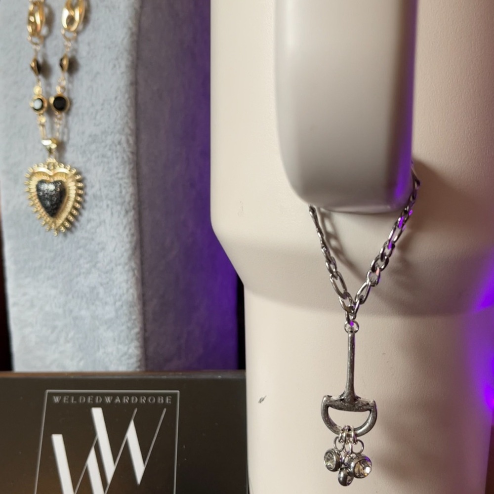Silver Y-Shaped Necklace with Modern Design